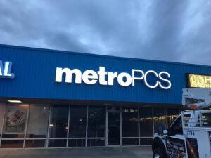 custom lighted storefront