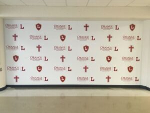 Clearwater Church Signs custom wall vinyl step repeat mural 300x225