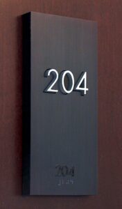 ADA Hotel Door Signage
