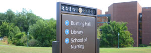 Attractive Outdoor Campus Wayfinding Sign