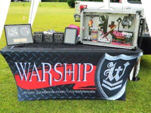 Custom trade show table cover